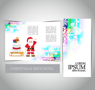 2015 joyeux Noël brochure couverture ensemble vecteur 01 Noël joyeux Noël couverture brochure 2015   