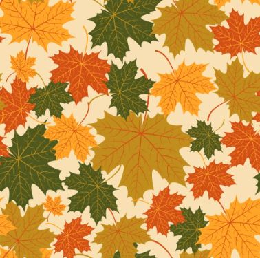 Herbst-Ahorn lässt Vektoren nahtlos Muster 04 nahtlos Muster Maple-Blätter Herbst Blätter   