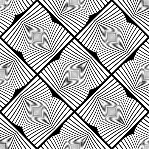 Noir avec blanc abstrait sans soudure motif vecteur ensemble 18 sans soudure modèle Abstrait   