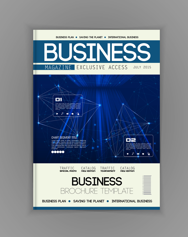 Business Brochure modèle couverture Design vecteur 07 couverture brochure Affaires   