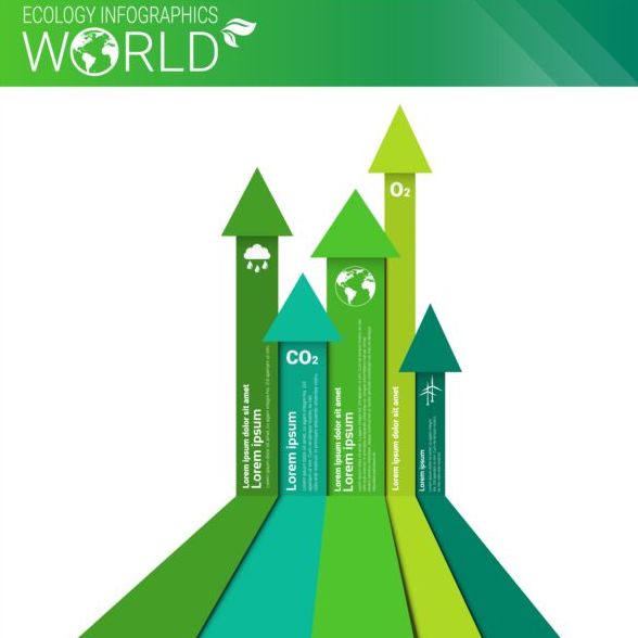 Ökologie Welt Infografik Design Vektor 03 Welt Ökologie Infografik   