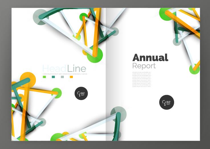 Molécule rapport annuel brochure couverture modèle vecteur 03 rapport molecule brochure Annuel   