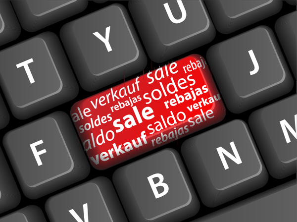 Online-Shopping mit Tastatur-Hintergrundvektoren 12 shopping online keyboard   