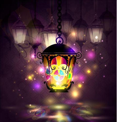 Ramadan kareem mit schönem Laternen-Hintergrund 01 Schön ramadan lantern kareem Hintergrund   
