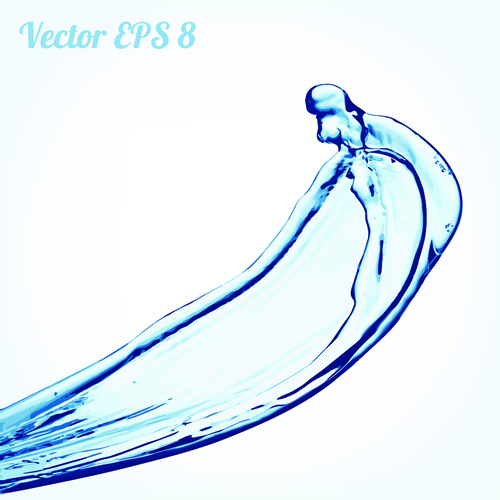 Fond de vecteur d’eau bleu d’éclaboussure 02 splash l’eau fond Bleu   