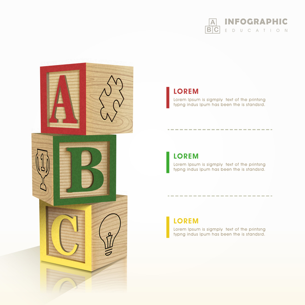 Vektorbildung Infografie-Material 11 Infografik Bildung   