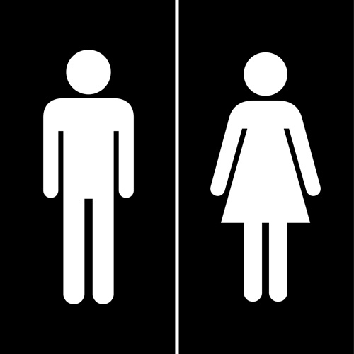 Vektor-Toilettenschild Mann und Frau Design 01 Zeichen Frau design   