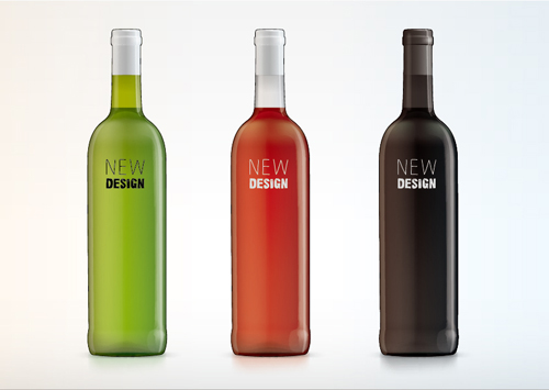 Vector Weinflasche Designmaterial Set 05 Wein material Flasche design   