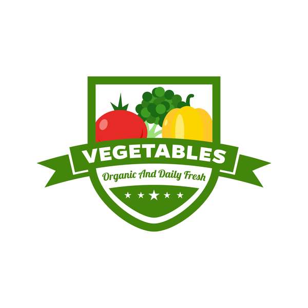 Gemüse frische Etiketten Vektor-Set 01 Gemüse Frisch Etiketten   